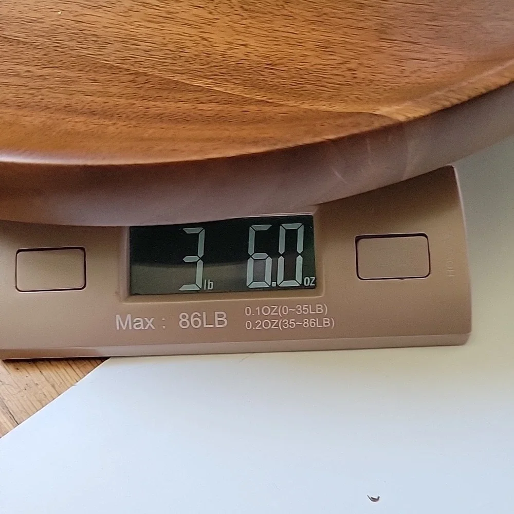 Kustom Kraft Vintage MCM Black Walnut Lazy Susan 14